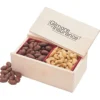 Wooden Box with Almonds & Cashews