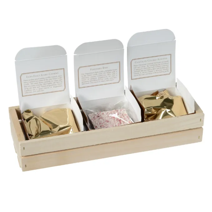 Wooden Crate with Sweet & Crunchy Favorites