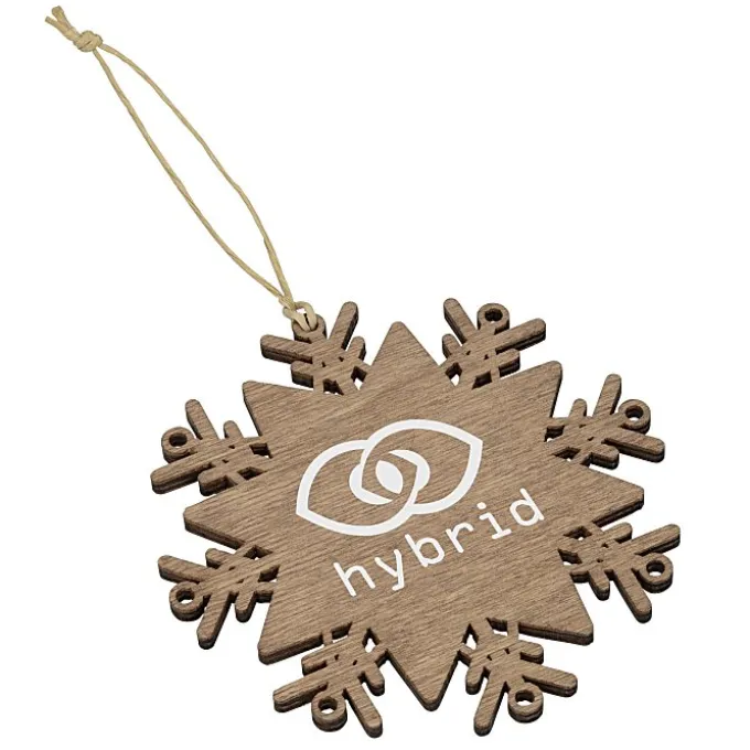 Wood Ornament - Snowflake