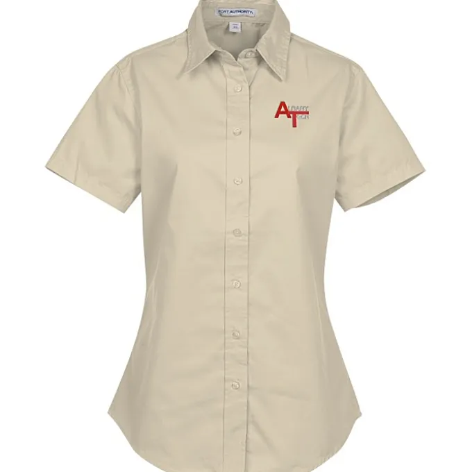 Workplace Easy Care SS Twill Shirt - Ladies'