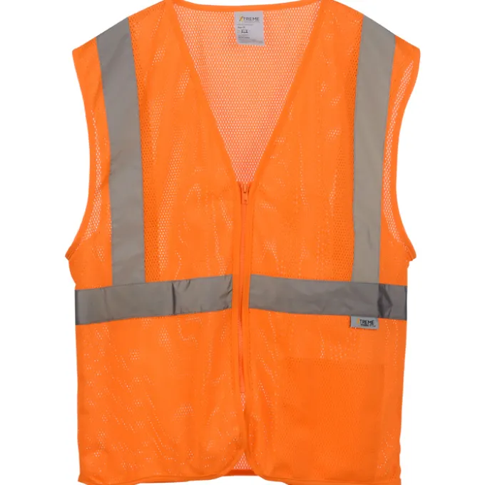 Xtreme Visibility Reflective Zip Mesh Vest