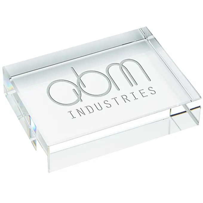 York Crystal Paperweight
