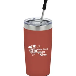 Yowie Vacuum Tumbler with Stainless Straw Set - 18 oz - Powder Coat