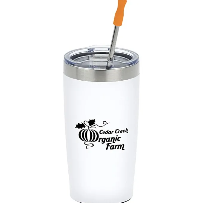 Yowie Vacuum Tumbler with Stainless Straw Set - 18 oz - Powder Coat