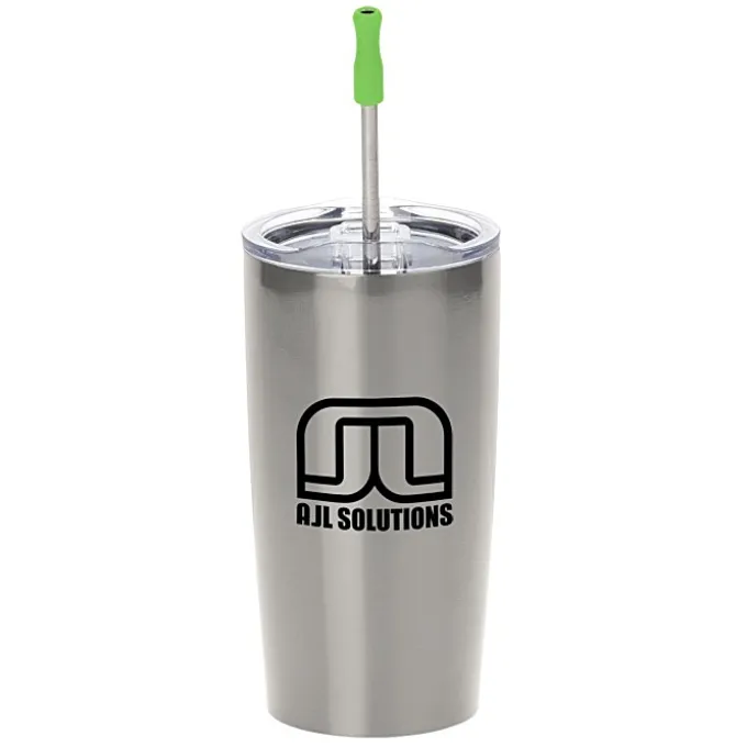 Yowie Vacuum Tumbler with Stainless Straw Set - 18 oz