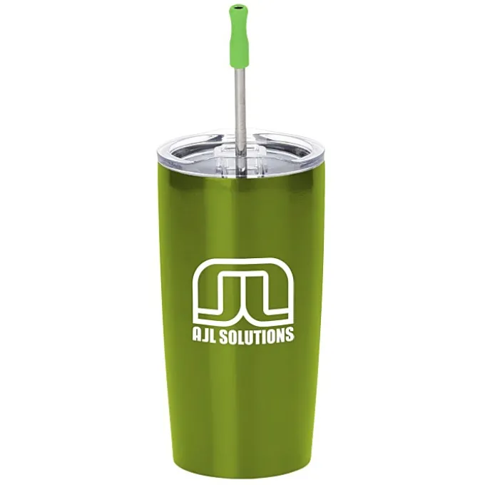 Yowie Vacuum Tumbler with Stainless Straw Set - 18 oz