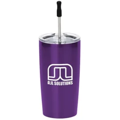 Yowie Vacuum Tumbler with Stainless Straw Set - 18 oz