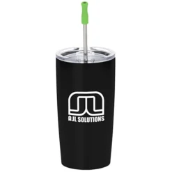 Yowie Vacuum Tumbler with Stainless Straw Set - 18 oz