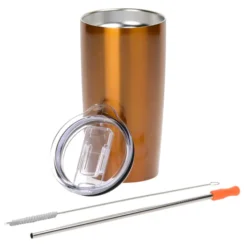 Yowie Vacuum Tumbler with Stainless Straw Set - 18 oz