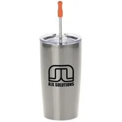 Yowie Vacuum Tumbler with Stainless Straw Set - 18 oz