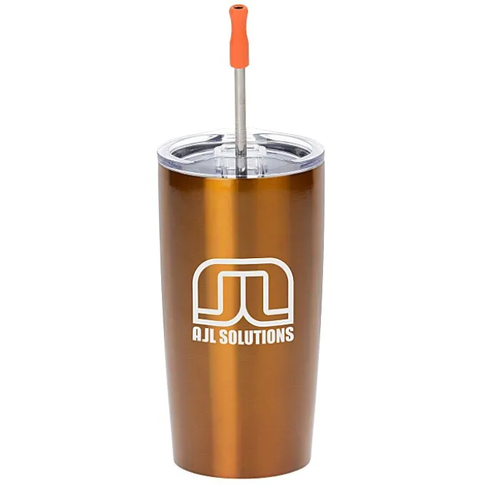 Yowie Vacuum Tumbler with Stainless Straw Set - 18 oz