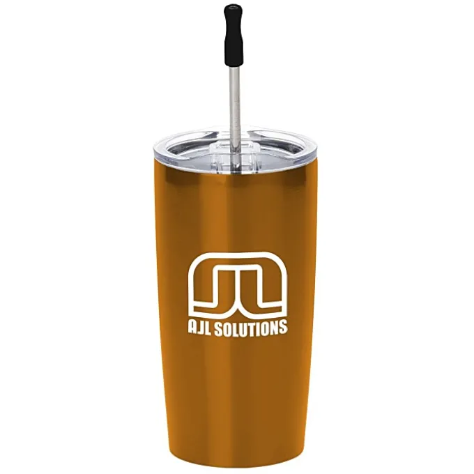 Yowie Vacuum Tumbler with Stainless Straw Set - 18 oz