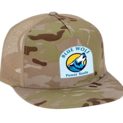 Yupoong Five Panel Classic Mesh Trucker Cap - Camo - Full Color