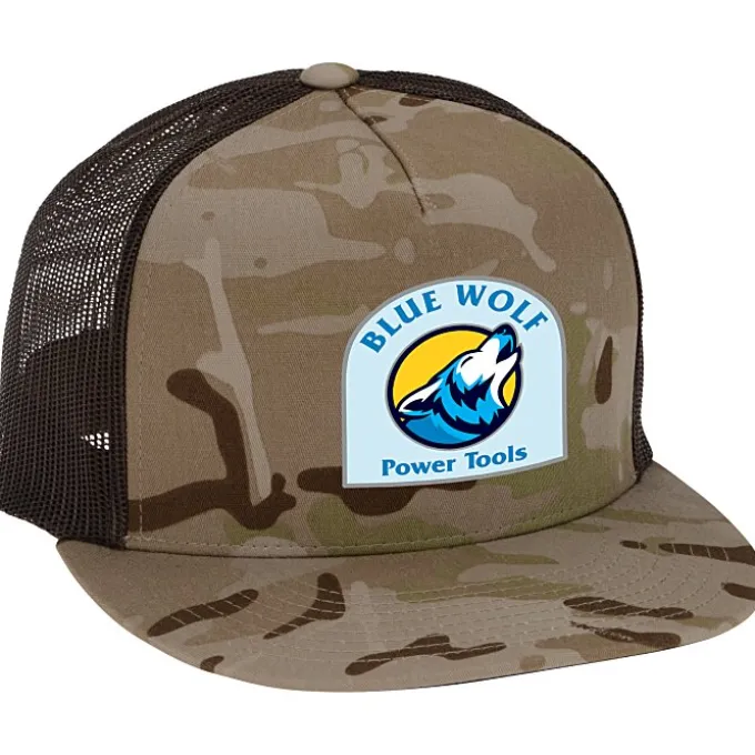 Yupoong Five Panel Classic Mesh Trucker Cap - Camo - Full Color