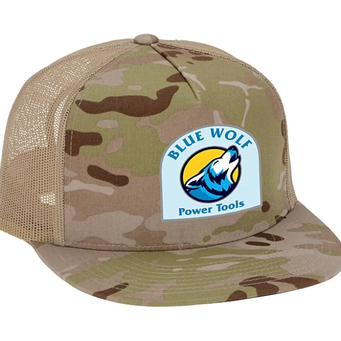 Yupoong Five Panel Classic Mesh Trucker Cap - Camo - Full Color