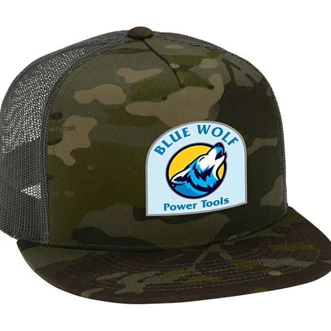 Yupoong Five Panel Classic Mesh Trucker Cap - Camo - Full Color