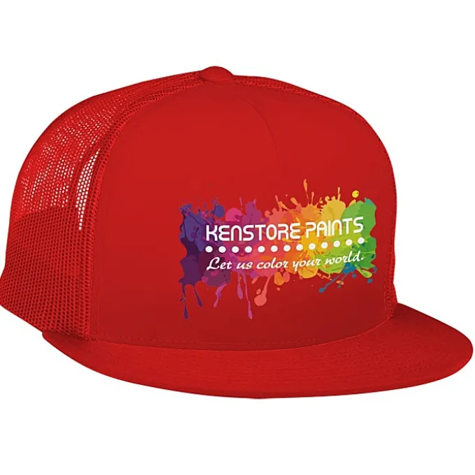 Yupoong Five Panel Classic Mesh Trucker Cap - Full Color