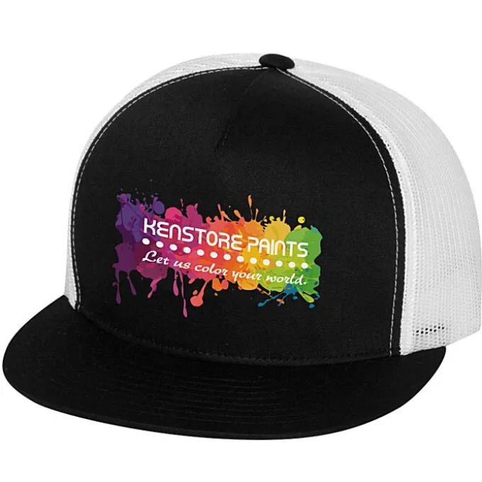 Yupoong Five Panel Classic Mesh Trucker Cap - Full Color