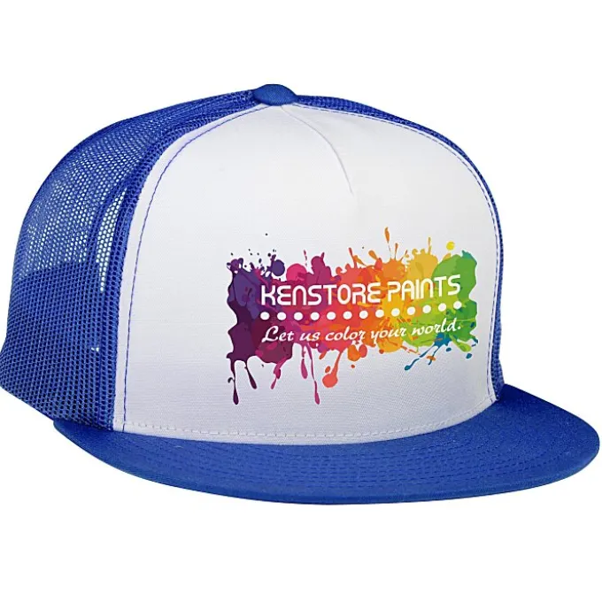 Yupoong Five Panel Classic Mesh Trucker Cap - Full Color