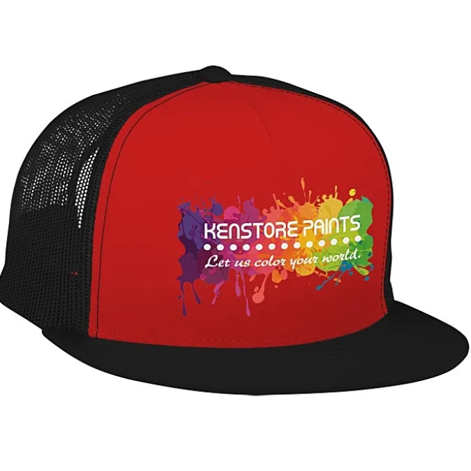 Yupoong Five Panel Classic Mesh Trucker Cap - Full Color
