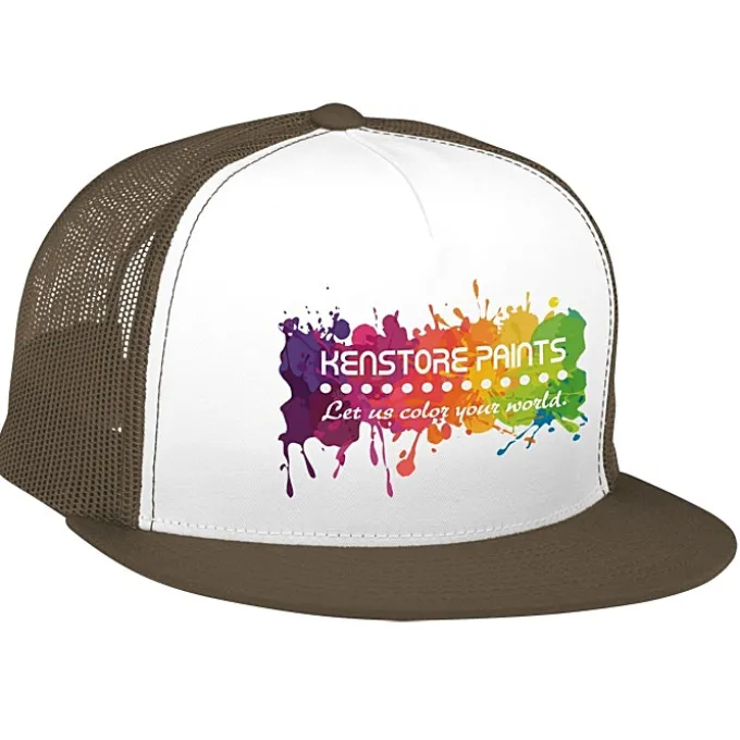 Yupoong Five Panel Classic Mesh Trucker Cap - Full Color