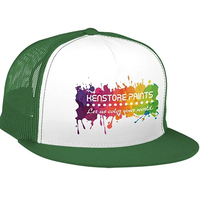 Yupoong Five Panel Classic Mesh Trucker Cap - Full Color