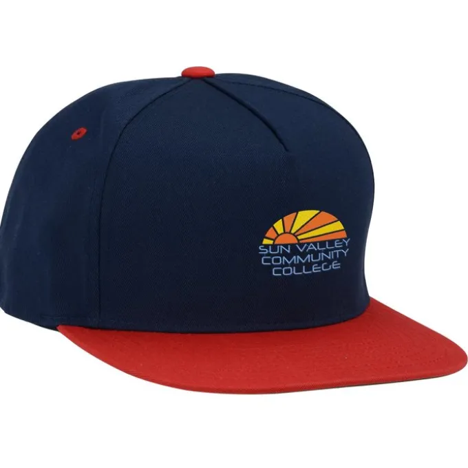 Yupoong Five Panel Flat Bill Cap