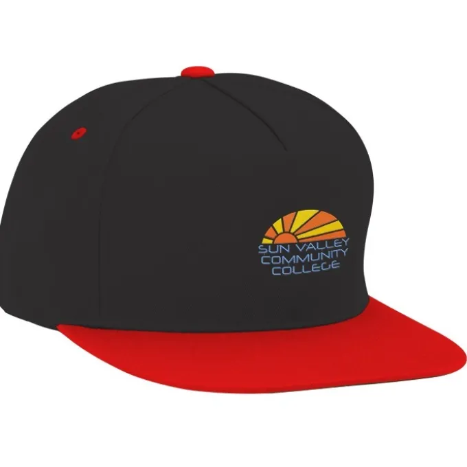 Yupoong Five Panel Flat Bill Cap