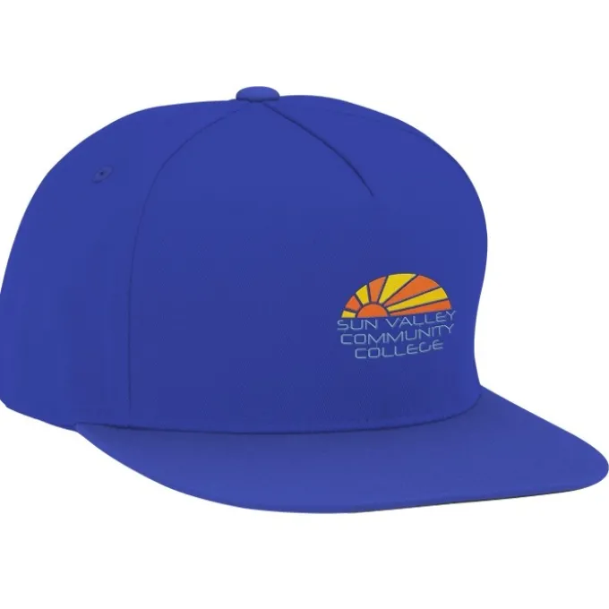 Yupoong Five Panel Flat Bill Cap