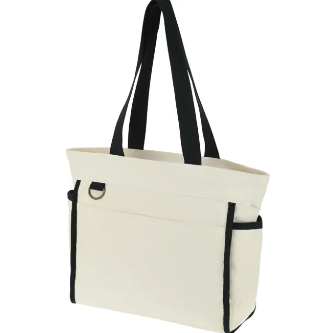 Zippered 10-oz Cotton Accent Tote - Full Color