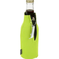 Zip-up Bottle Koozie® Cooler with Opener