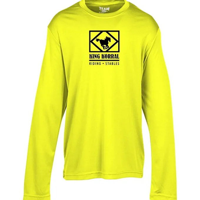 Zone Performance Long Sleeve Tee - Youth - Screen