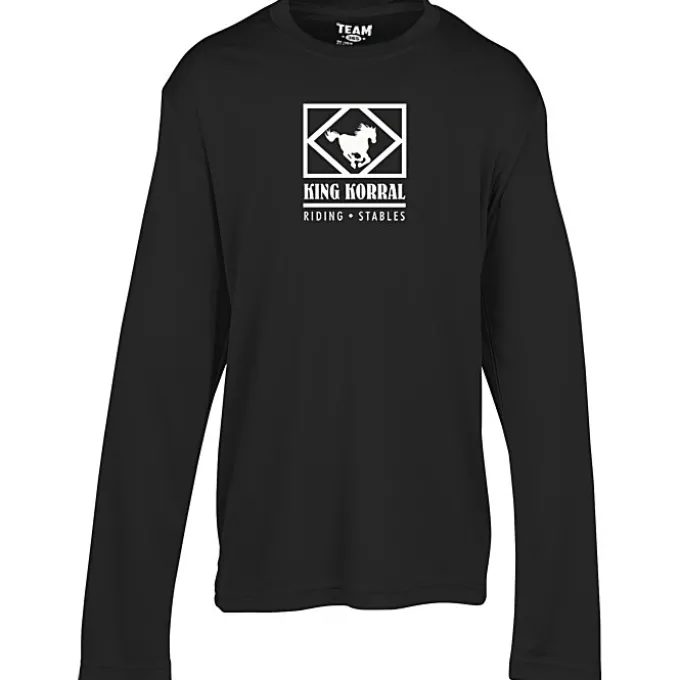 Zone Performance Long Sleeve Tee - Youth - Screen