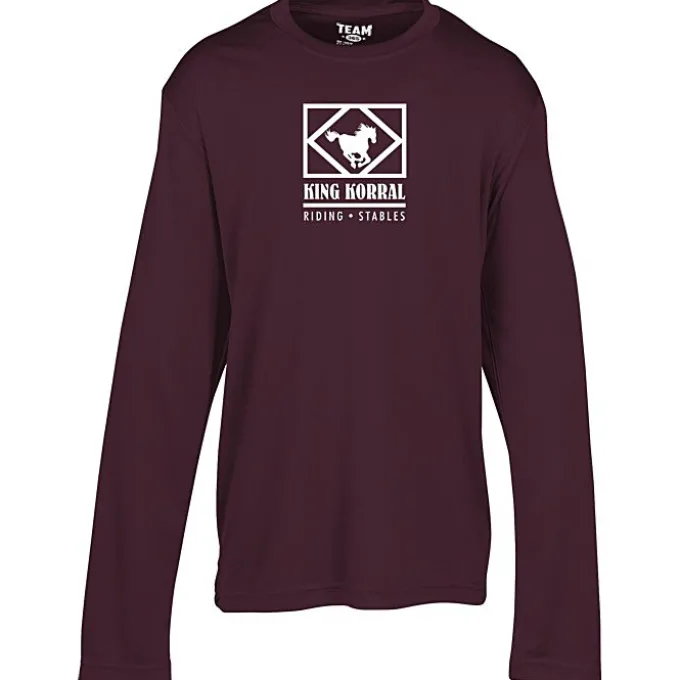 Zone Performance Long Sleeve Tee - Youth - Screen