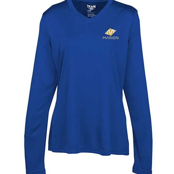 Zone Performance Long Sleeve Tee - Ladies' - Embroidered