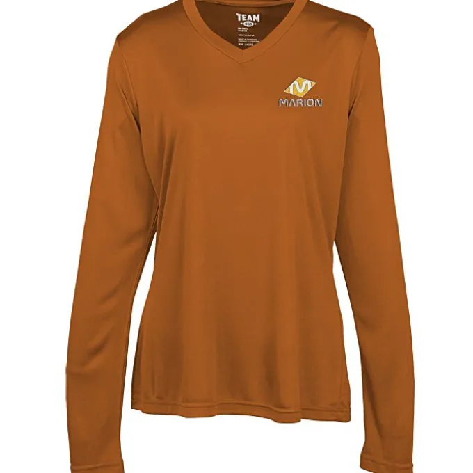 Zone Performance Long Sleeve Tee - Ladies' - Embroidered