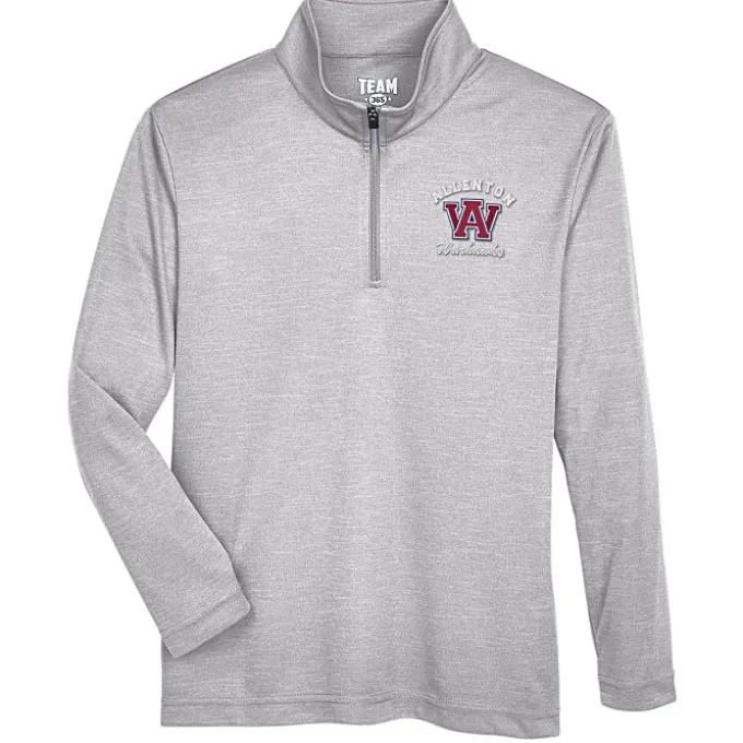 Zone Performance 1/4-Zip Pullover - Youth - Heathers