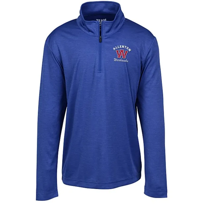Zone Performance 1/4-Zip Pullover - Youth - Heathers