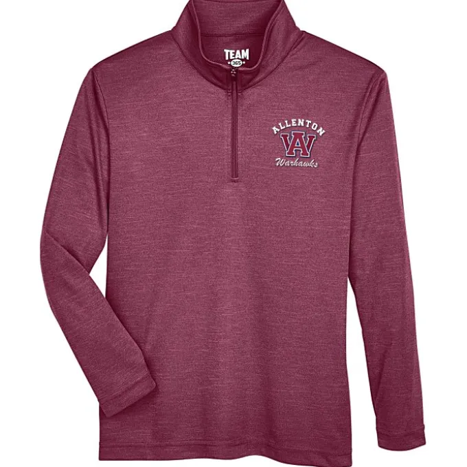 Zone Performance 1/4-Zip Pullover - Youth - Heathers